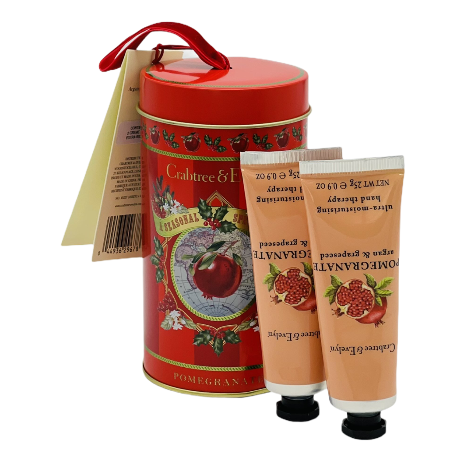 Crabtree&Evelyn Box Melograno Crema Mani 2x25g